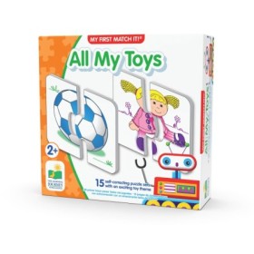 Puzzle Educativ de potrivire Jucarii cu 15 perechi de piese auto-corectante 2-5 ani